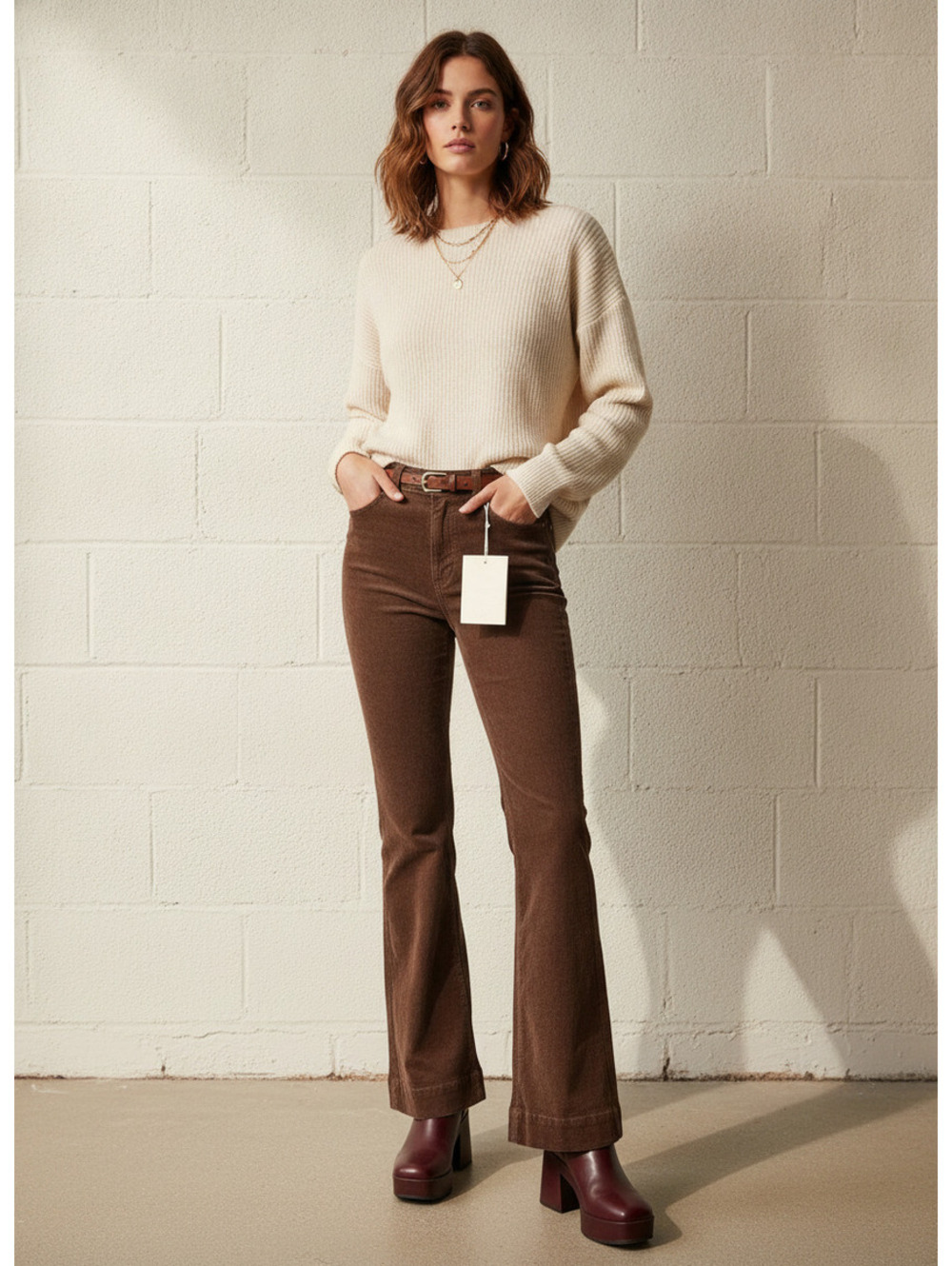 DL1961 Bridget Boot High Rise Instasculpt Corduroy Pants 25